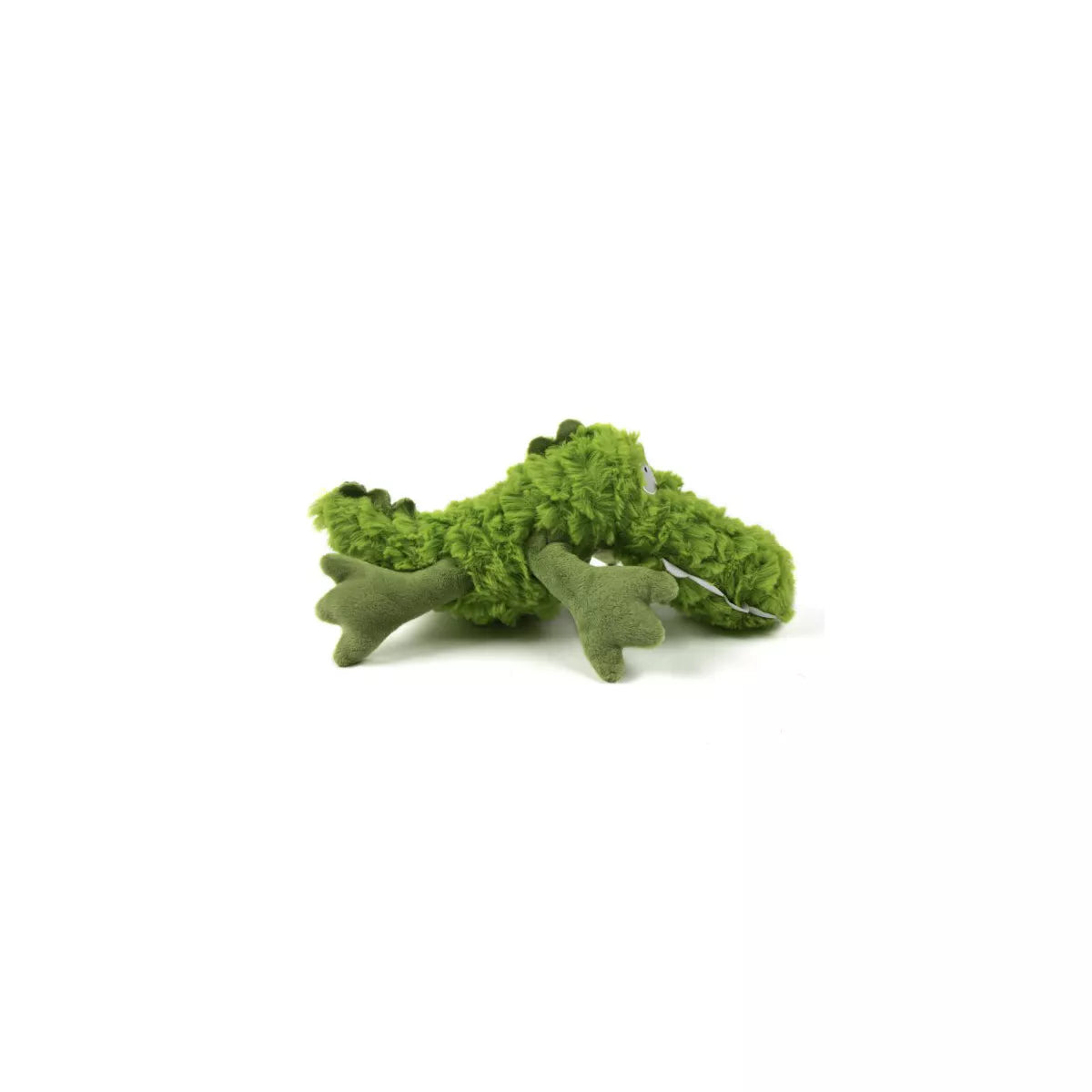 Godog Playclean Gator Squeaker Plush Toy - Fun & Durable Pet Toy for Dogs & Puppies