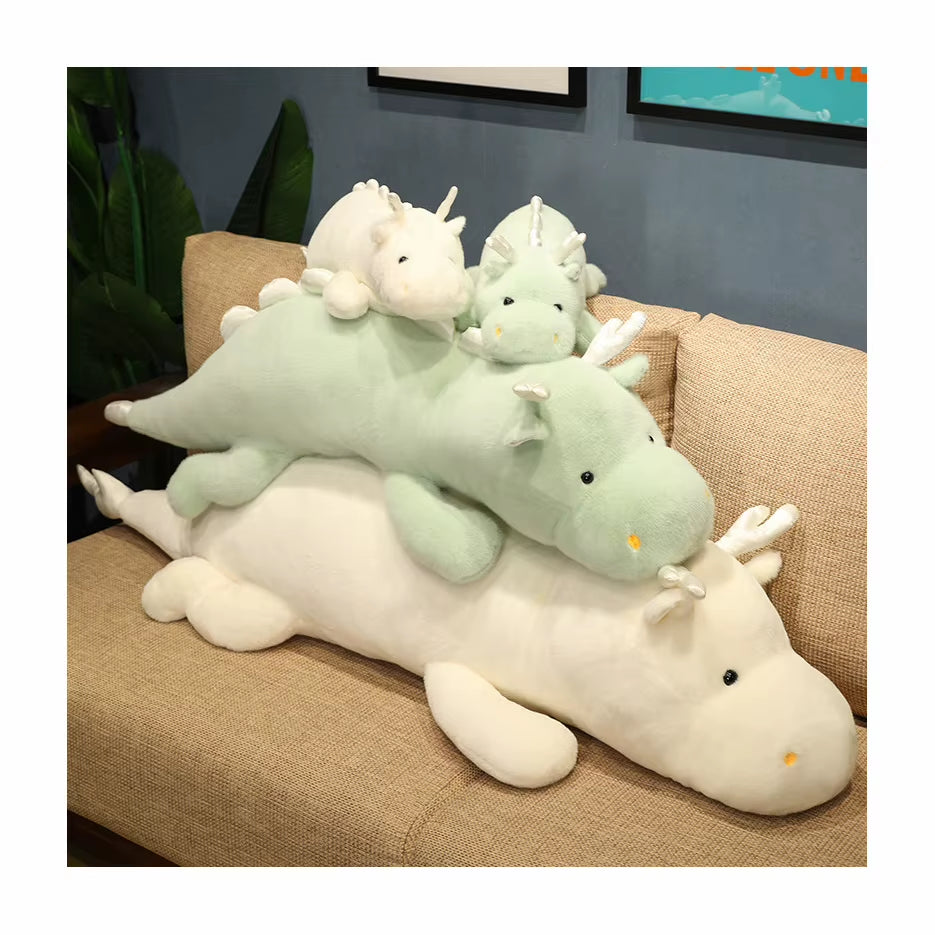 Adorable Eco-Friendly Kawaii Dragon Plush Pillow - Perfect for Babies and Anime Lovers!