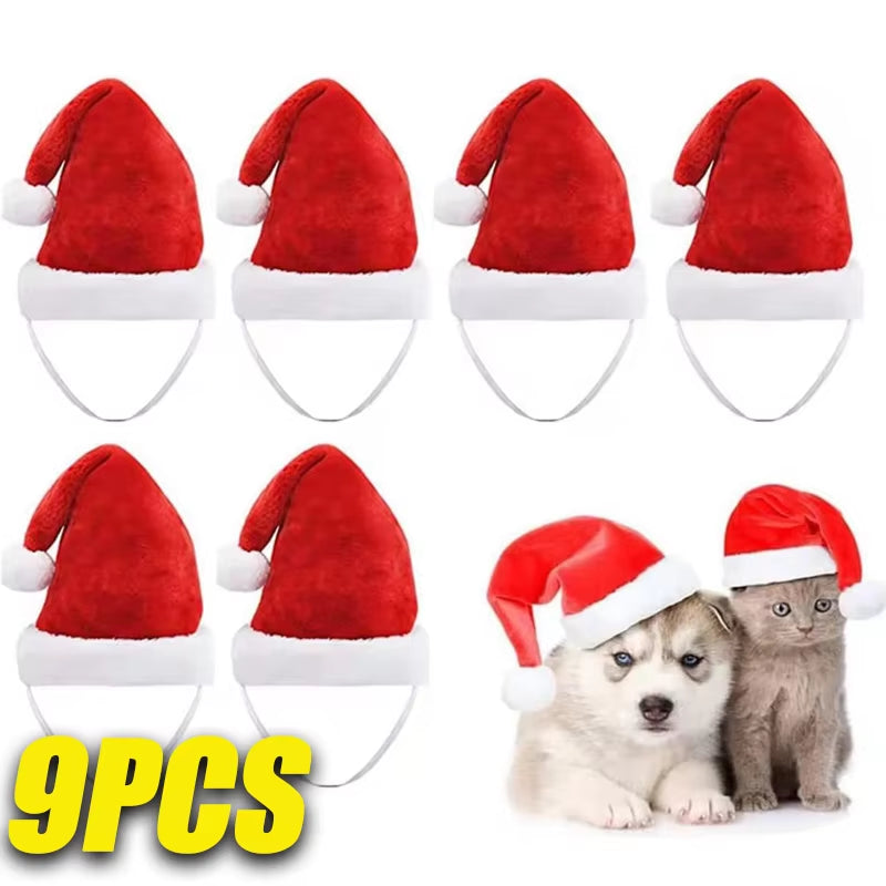 Festive Santa Hat for Pets - Perfect Christmas Costume & Decoration for Cats and Dogs!