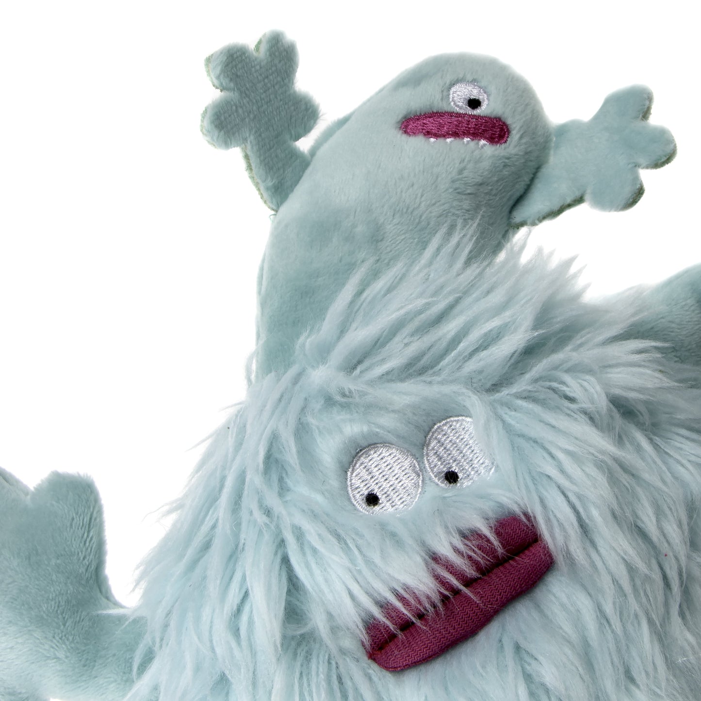 Playclean Seafoam Squeaky Plush Dog Toy - Small, Odor-Eliminating Essential Oils & Chew Guard Technology