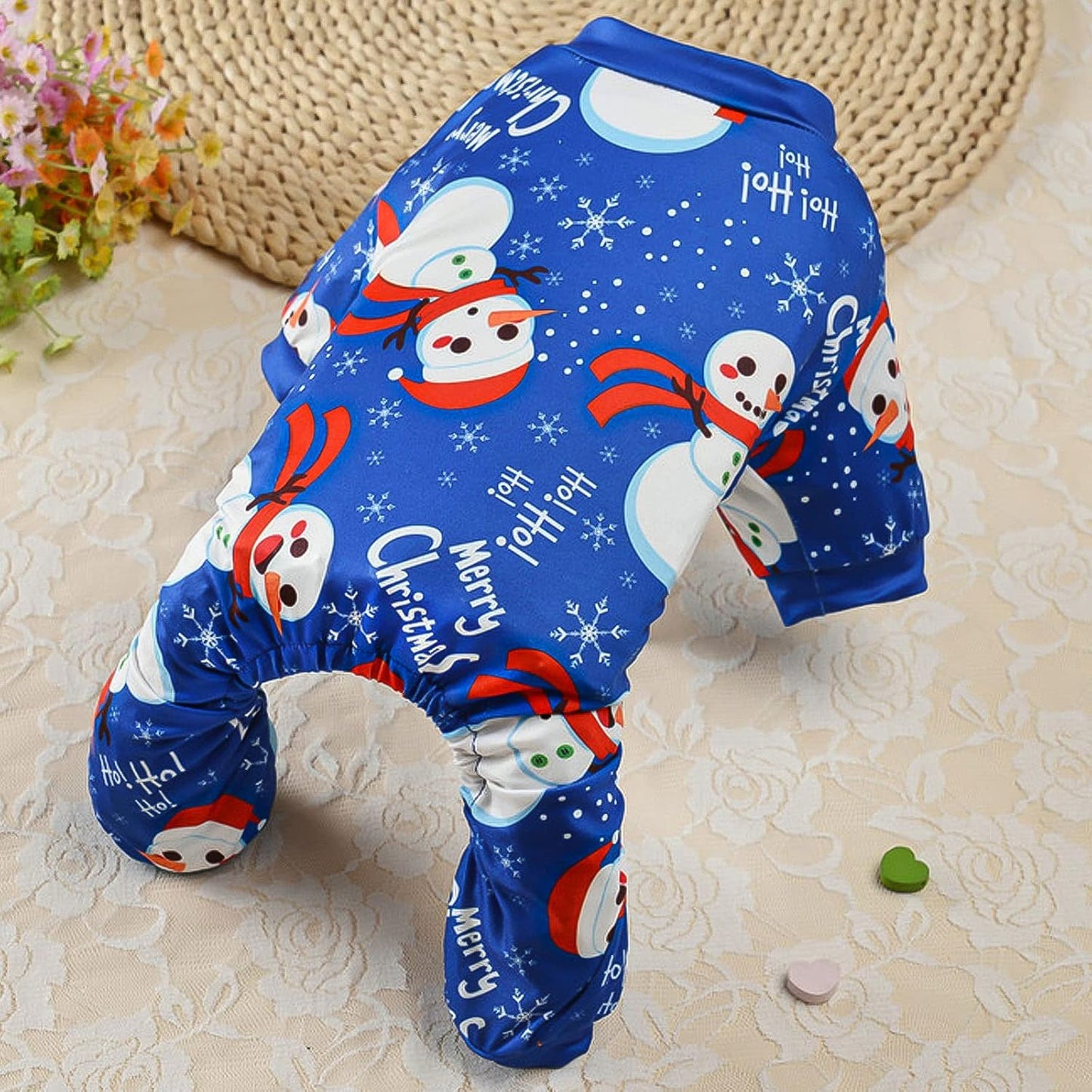Adorable 3-Pack Christmas Dog Pajamas - Soft Xmas Onesies with Santa, Reindeer, and Snowman Designs for Small Dogs - Perfect Holiday Costume for Pet Parties!