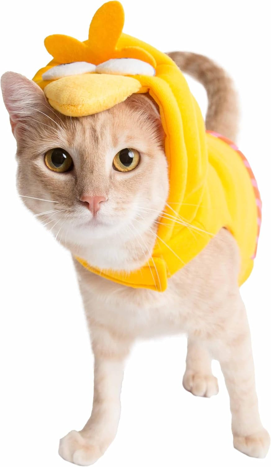 Adorable Big Bird Hoodie Costume for Dogs & Cats - Perfect for Halloween, Christmas, Parties & Photoshoots! Ideal Gift for Pet Lovers!
