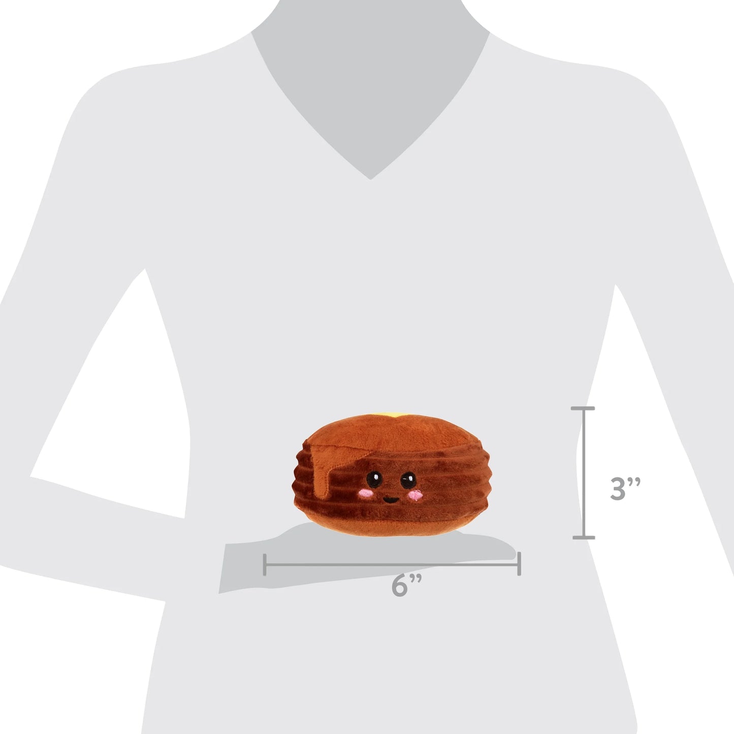 Irresistible Plush Pet Toys - 2 Pack Cinnamon Roll & Pancake for Happy Dogs - Cozy Brown Design