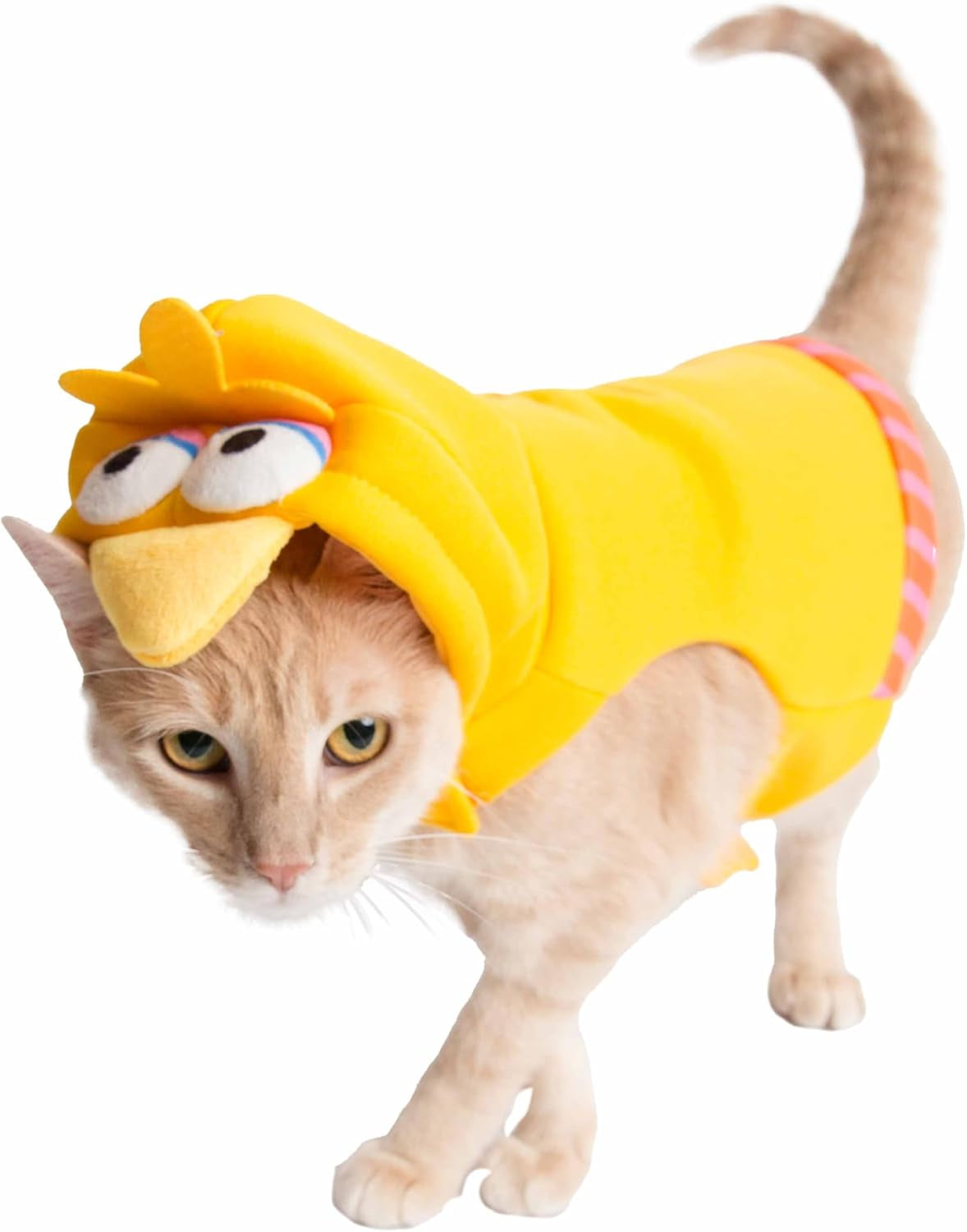 Adorable Big Bird Hoodie Costume for Dogs & Cats - Perfect for Halloween, Christmas, Parties & Photoshoots! Ideal Gift for Pet Lovers!