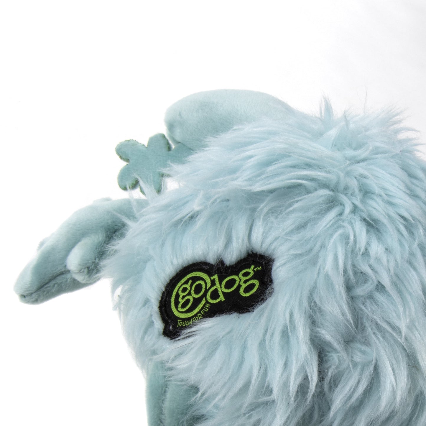 Playclean Seafoam Squeaky Plush Dog Toy - Small, Odor-Eliminating Essential Oils & Chew Guard Technology