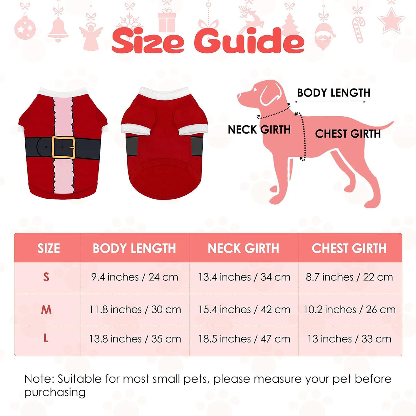 Festive 3-Piece Dog & Cat Christmas Shirt Set - Santa, Snowman & Elf Designs - Cozy Cotton/Polyester Cosplay Apparel for Pets