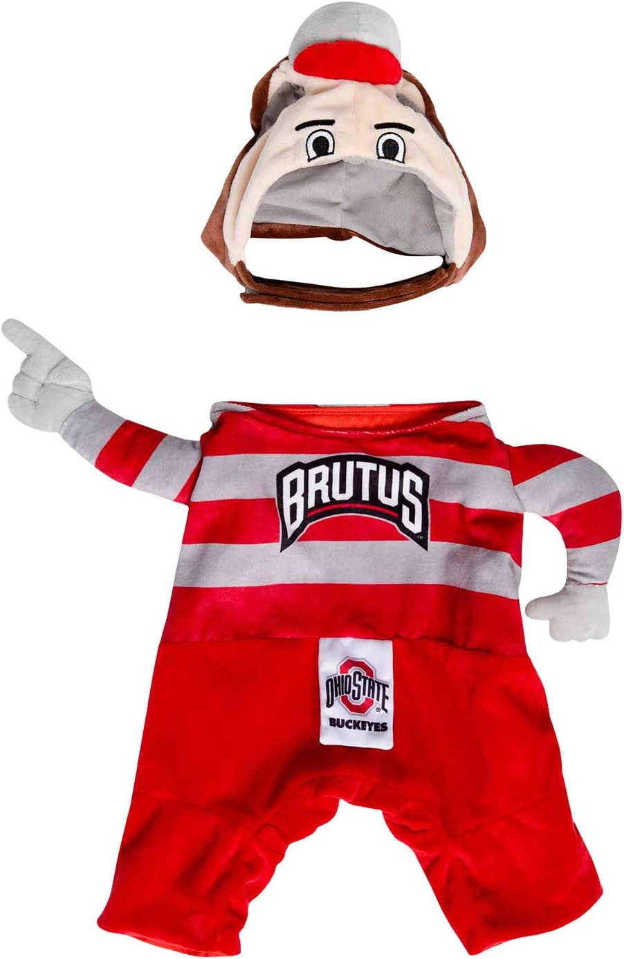 Ohio State University Brutus the Buckeye Dog Costume - Ideal for Halloween, Christmas, Parties, and Photoshoots! Perfect Gift for Dog Lovers!