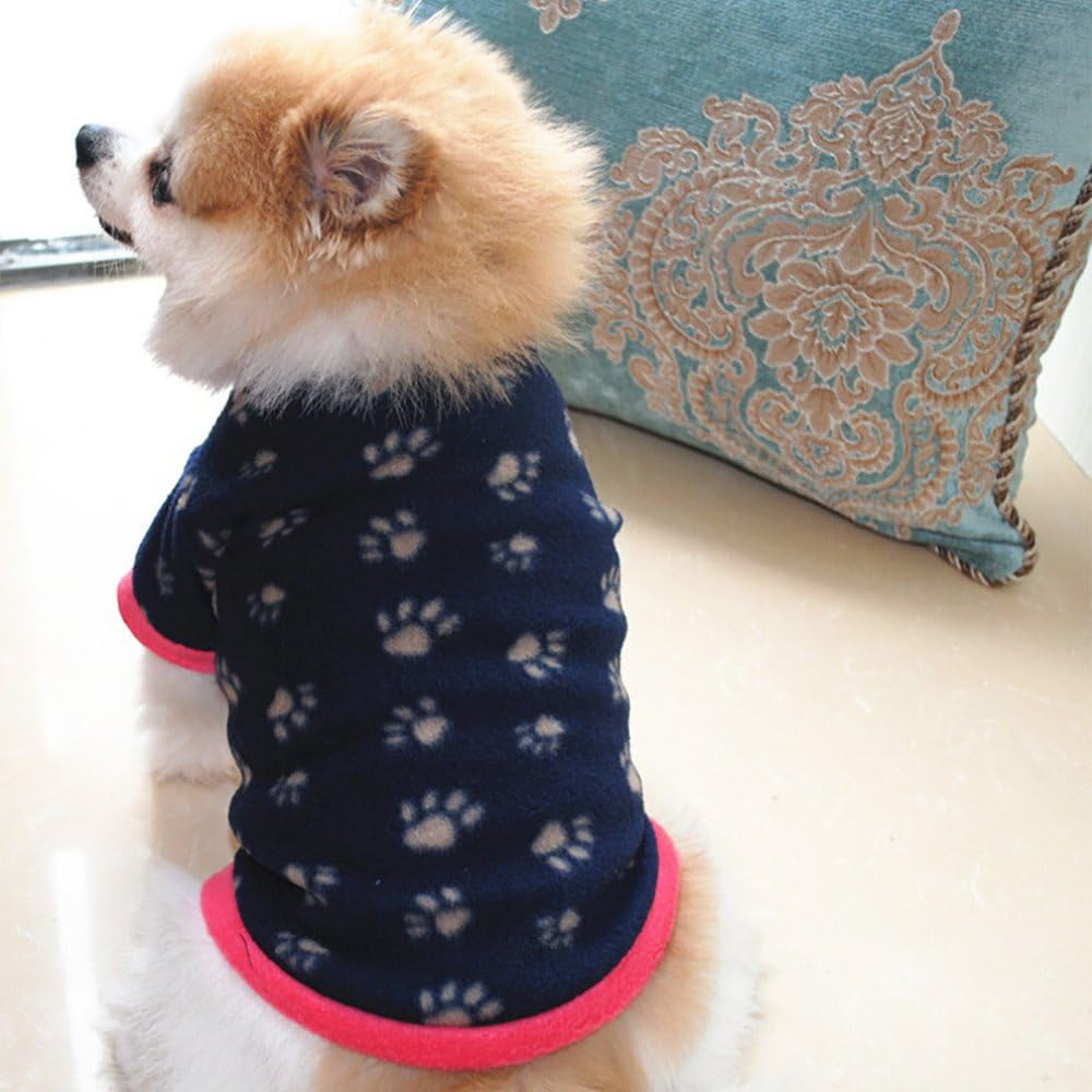 Stylish Navy Winter Sport Vest for Small Dogs - Perfect Jacket for Puppies (Sizes L & M)