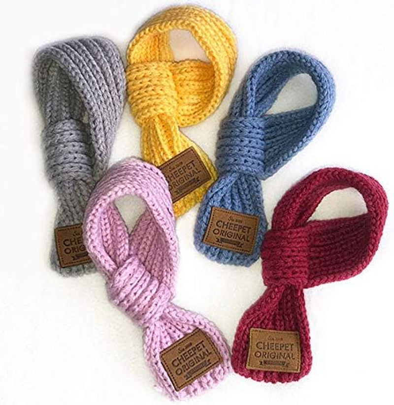 Adorable Winter Knit Scarf for Dogs - Cozy Buddy Christmas Bandana for Your Puppy