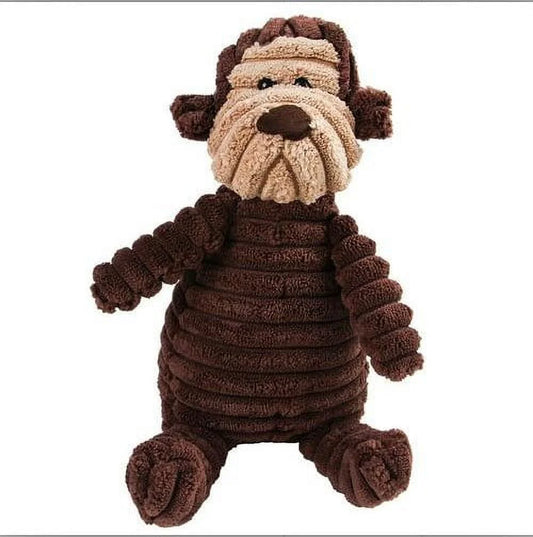 Durable Squeaky Plush Dog Toy for Aggressive Chewers - Color A
