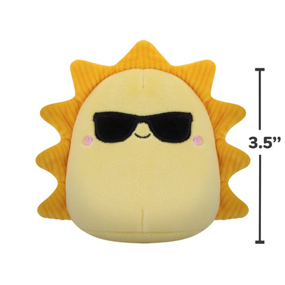 Vibrant 2-Pack Plush Dog Toys: Blue & Green Planet and Yellow Sun - Perfect for Playtime!