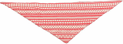 Festive Pink Fair Isle Bandana Scarf for Small Dogs - Perfect Christmas Accessory!