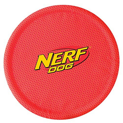 Nerf Dog Nylon Flyer Frisbee - Lightweight, Durable & Water-Resistant Dog Toy