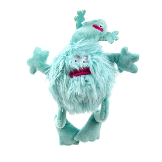 Playclean Seafoam Squeaky Plush Dog Toy - Small, Odor-Eliminating Essential Oils & Chew Guard Technology
