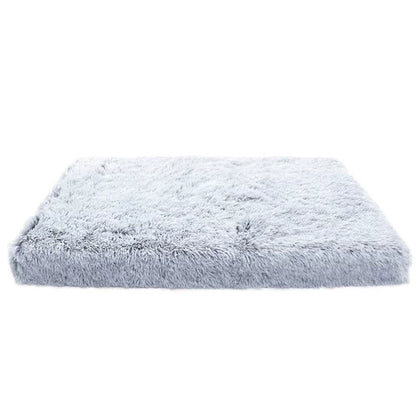 Luxury Plush Square Pet Bed - Cozy Sofa for Dogs & Cats, Stylish Winter/Summer Mat with Cartoon Design