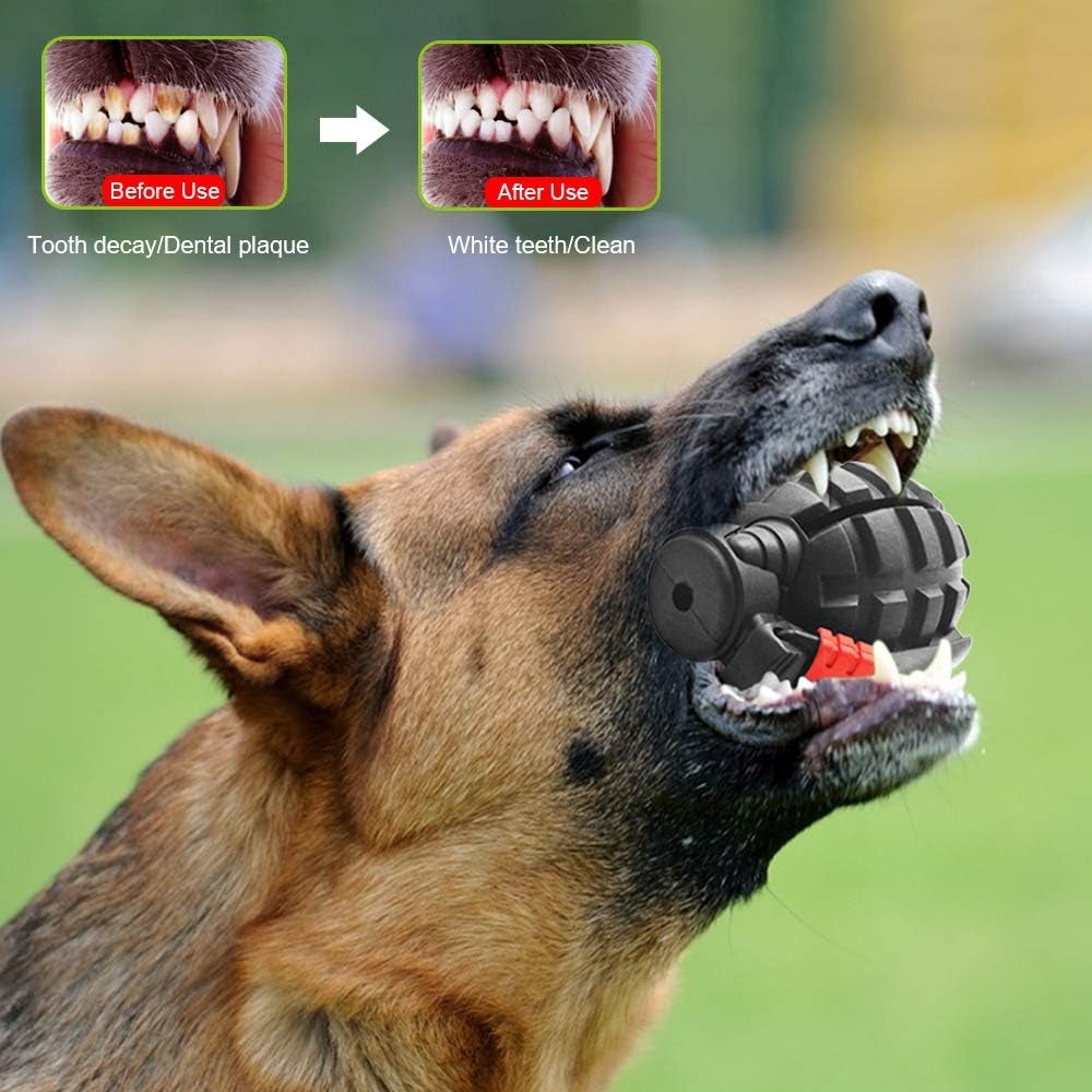 Indestructible Dog Chew Toys for Aggressive Chewers - Non-Toxic Dental Toy for All Sizes - Durable & Tough Black Design