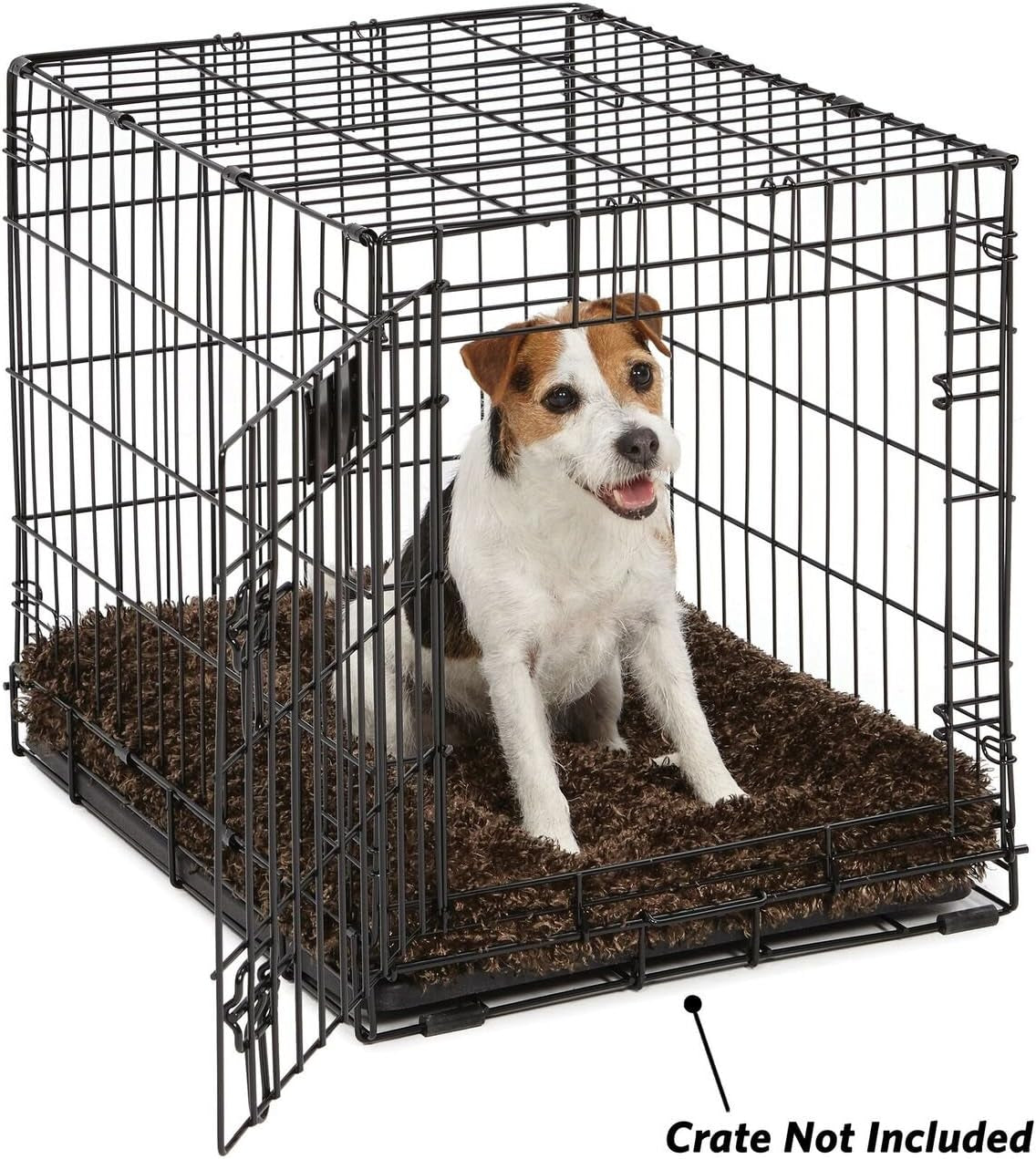 Cozy Chic Small Pet Bed - Ultra-Soft, Overstuffed & Machine Washable for 24-Inch Crates