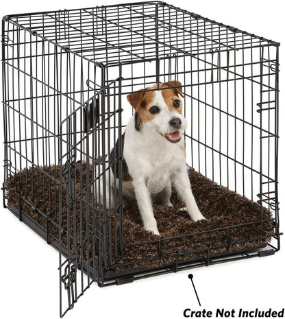 Cozy Chic Small Pet Bed - Ultra-Soft, Overstuffed & Machine Washable for 24-Inch Crates