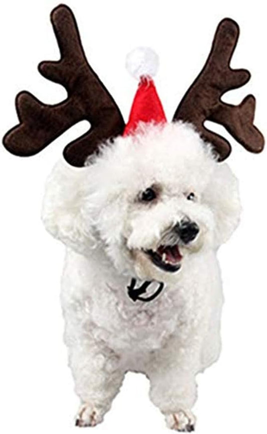 Festive Pet Christmas Hat - Adorable Holiday Headdress for Your Furry Friend