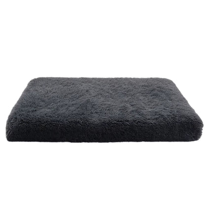Luxury Plush Square Pet Bed - Cozy Sofa for Dogs & Cats, Stylish Winter/Summer Mat with Cartoon Design
