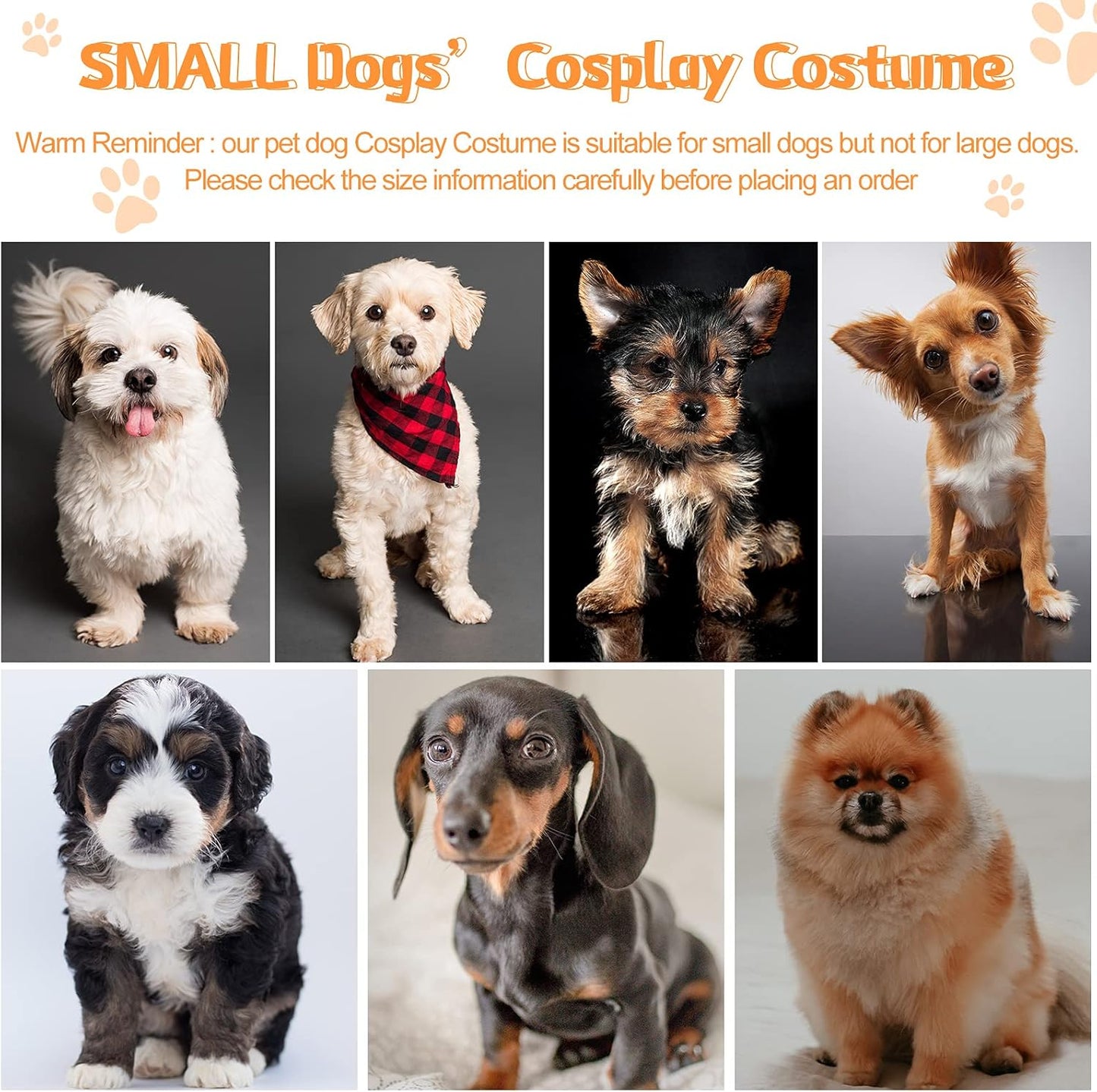 Adorable Lion & Tiger Costumes - 2 Pack Winter Sweaters for Small Dogs - Cozy Christmas Pet Coats (L Size)