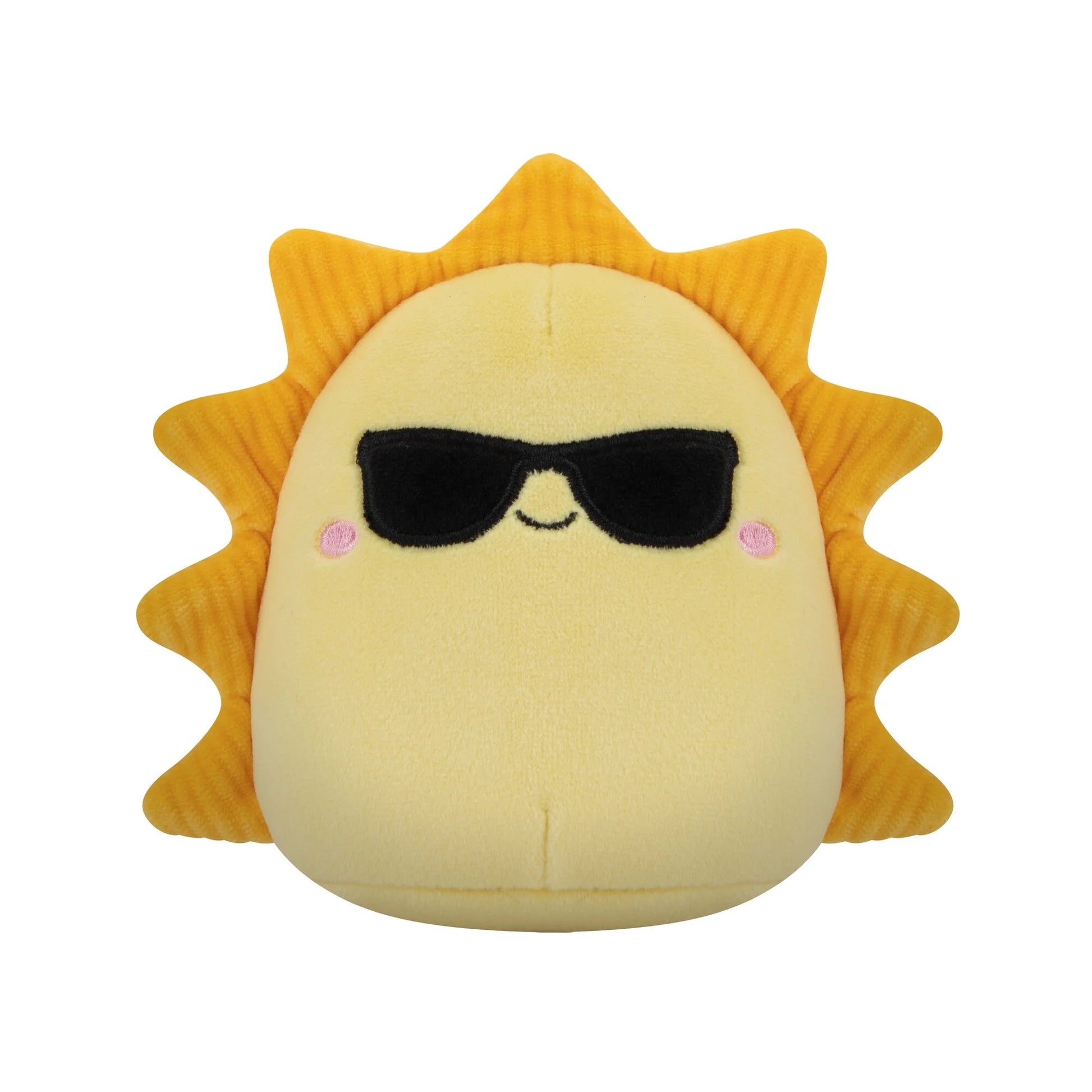 Vibrant 2-Pack Plush Dog Toys: Blue & Green Planet and Yellow Sun - Perfect for Playtime!