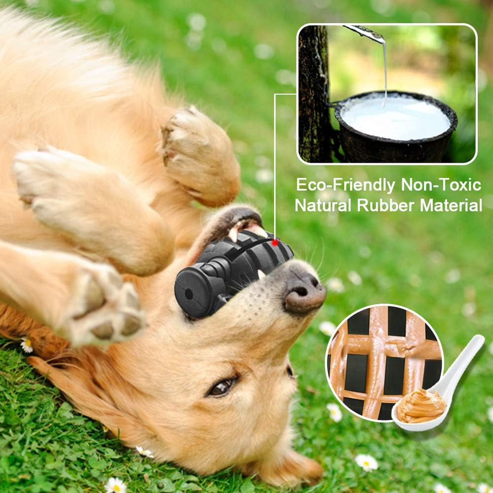 Indestructible Dog Chew Toys for Aggressive Chewers - Non-Toxic Dental Toy for All Sizes - Durable & Tough Black Design