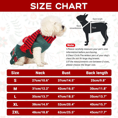 Cozy Knitted Snowman Dog Christmas Sweater - Soft Winter Jumpsuit for Small, Medium & Large Pets