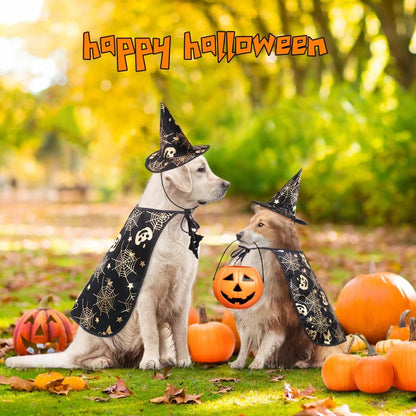 Adorable Pet Show Costume Cape and Hat for Dogs - Perfect for Halloween, Parties, and Everyday Fun!
