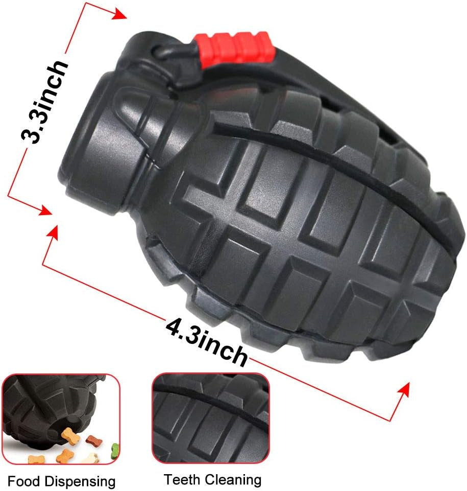Indestructible Dog Chew Toys for Aggressive Chewers - Non-Toxic Dental Toy for All Sizes - Durable & Tough Black Design