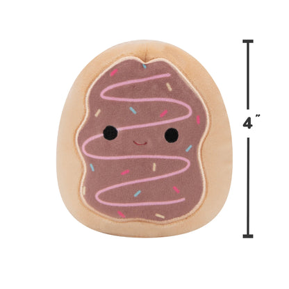 Delight Your Pup with Original 3.5 Inch 2-Pack Emery Latte & Deja Donut Plush Dog Toys!