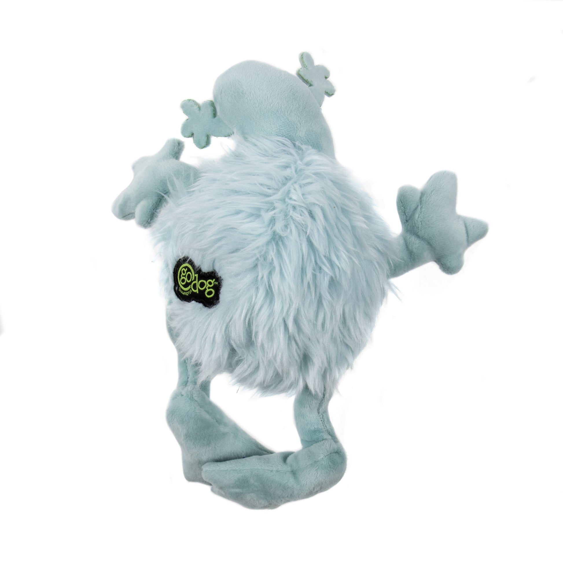 Playclean Seafoam Squeaky Plush Dog Toy - Small, Odor-Eliminating Essential Oils & Chew Guard Technology