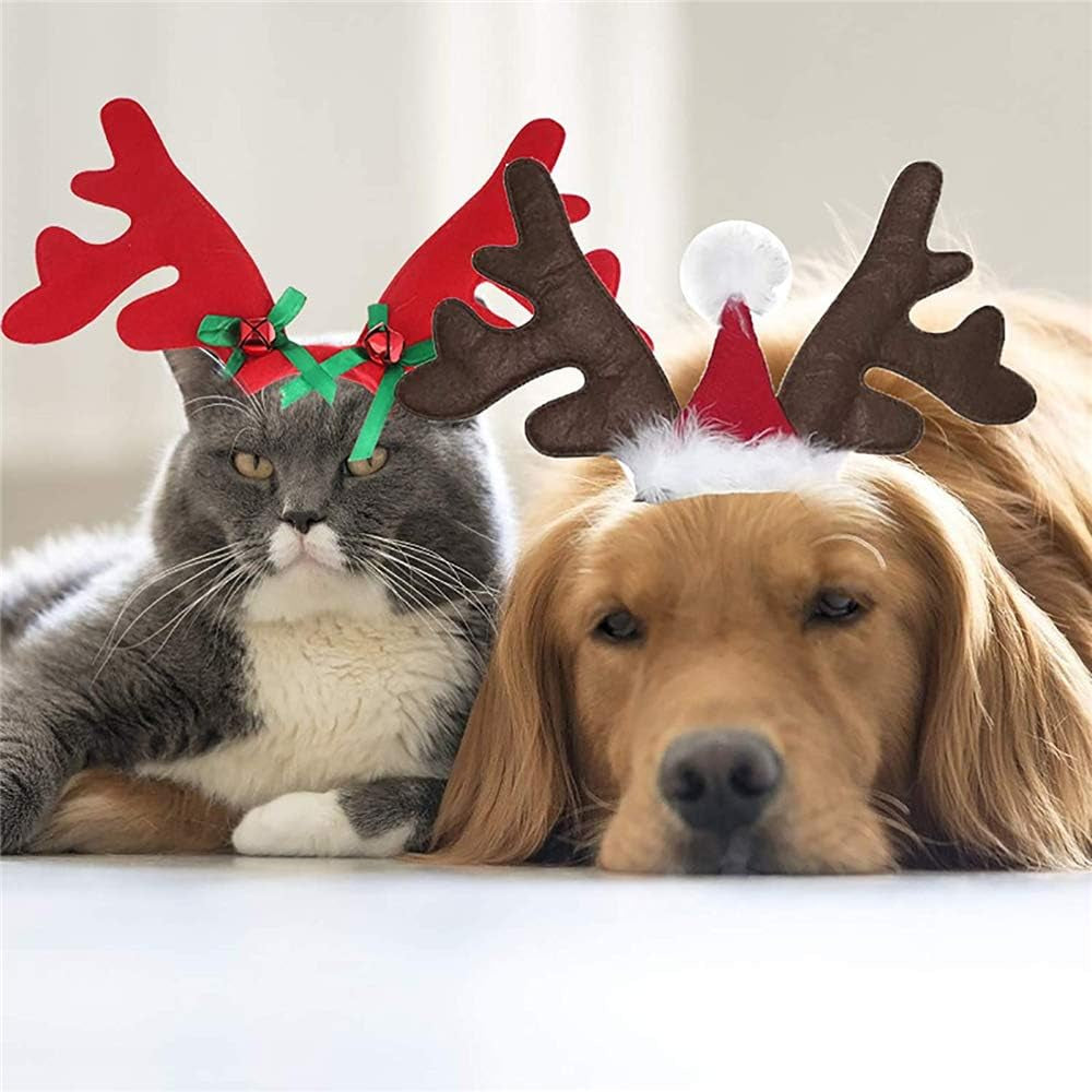 Festive Pet Christmas Hat - Adorable Holiday Headdress for Your Furry Friend