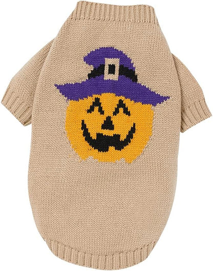 Cozy Halloween Dog Sweater - Warm & Soft Winter Clothes for Cats and Puppies, Perfect for Holiday Parties!