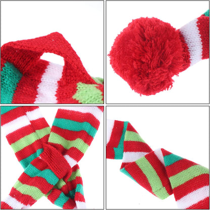 Adorable 4-Piece Christmas Pet Accessory Set - Stylish Dog Scarves & Santa Hats for Dogs and Cats (M-Scarf + Hat)