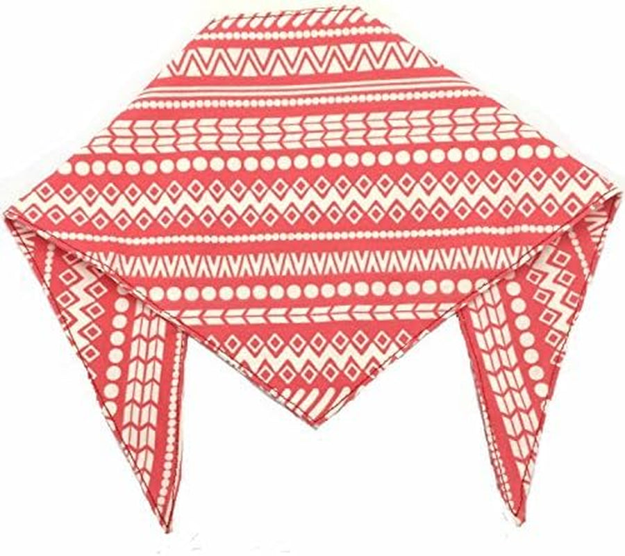 Festive Pink Fair Isle Bandana Scarf for Small Dogs - Perfect Christmas Accessory!